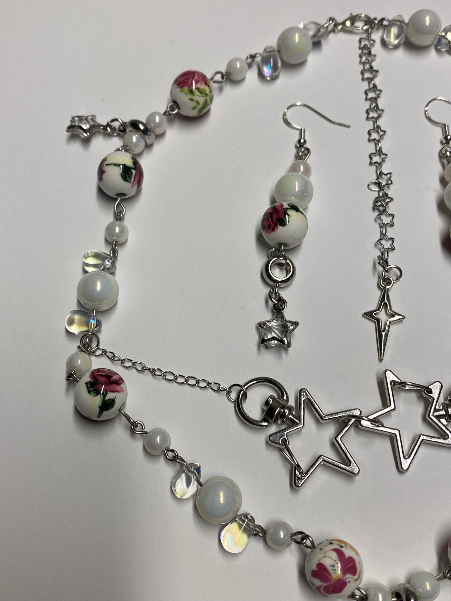 ‘Pink Star Teapot’ necklace set