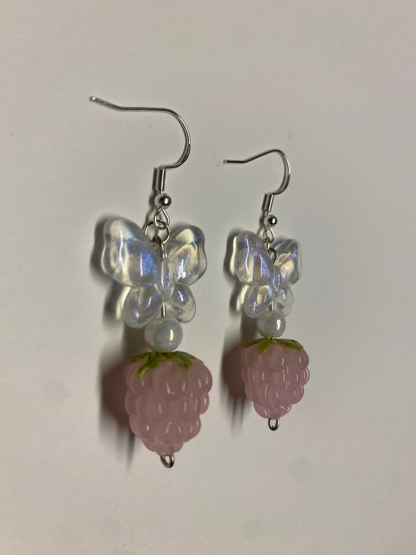 ‘Berry butterfly’ Earrings [pink]