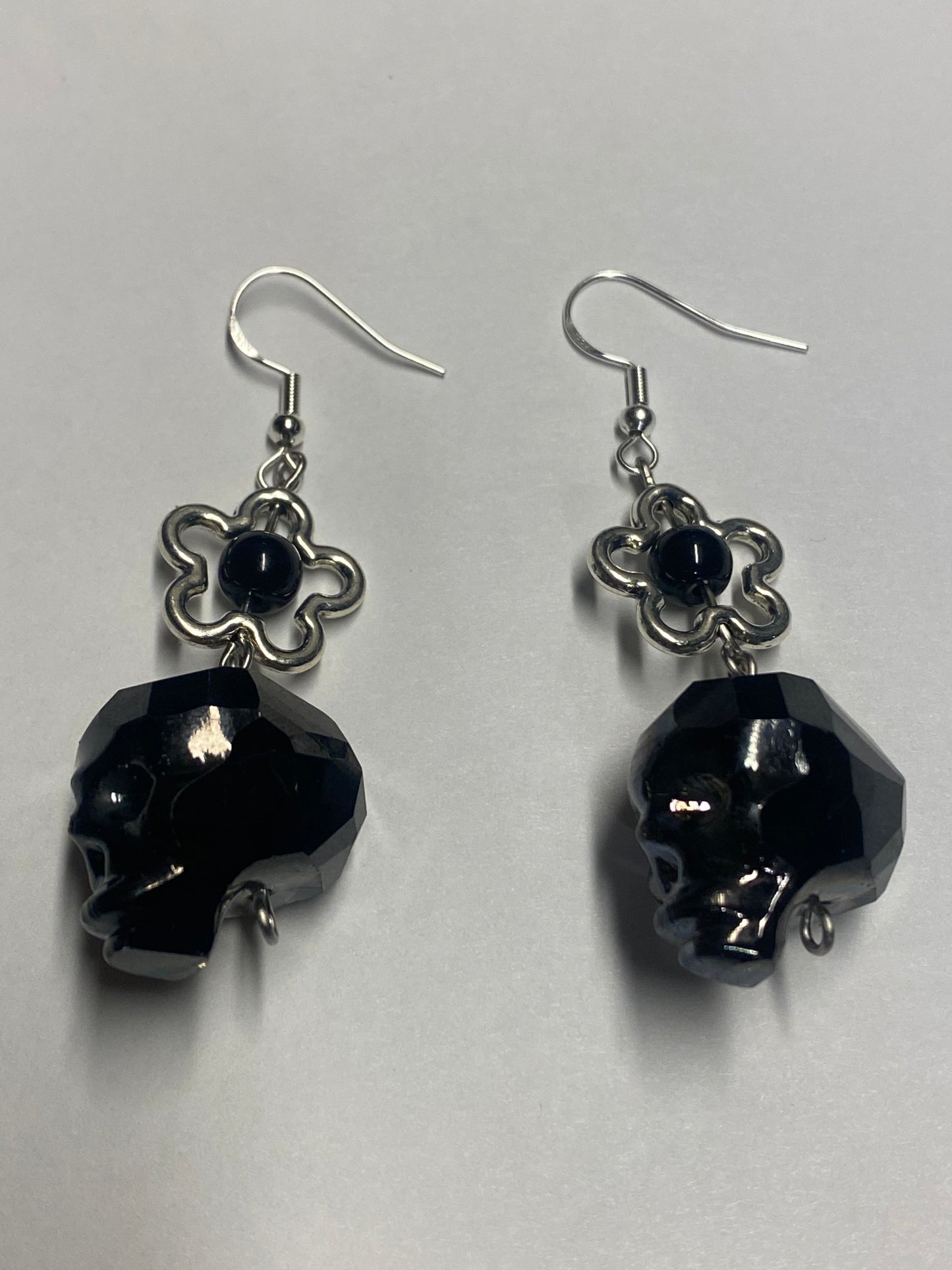 Onyx Death’s Head - Earrings