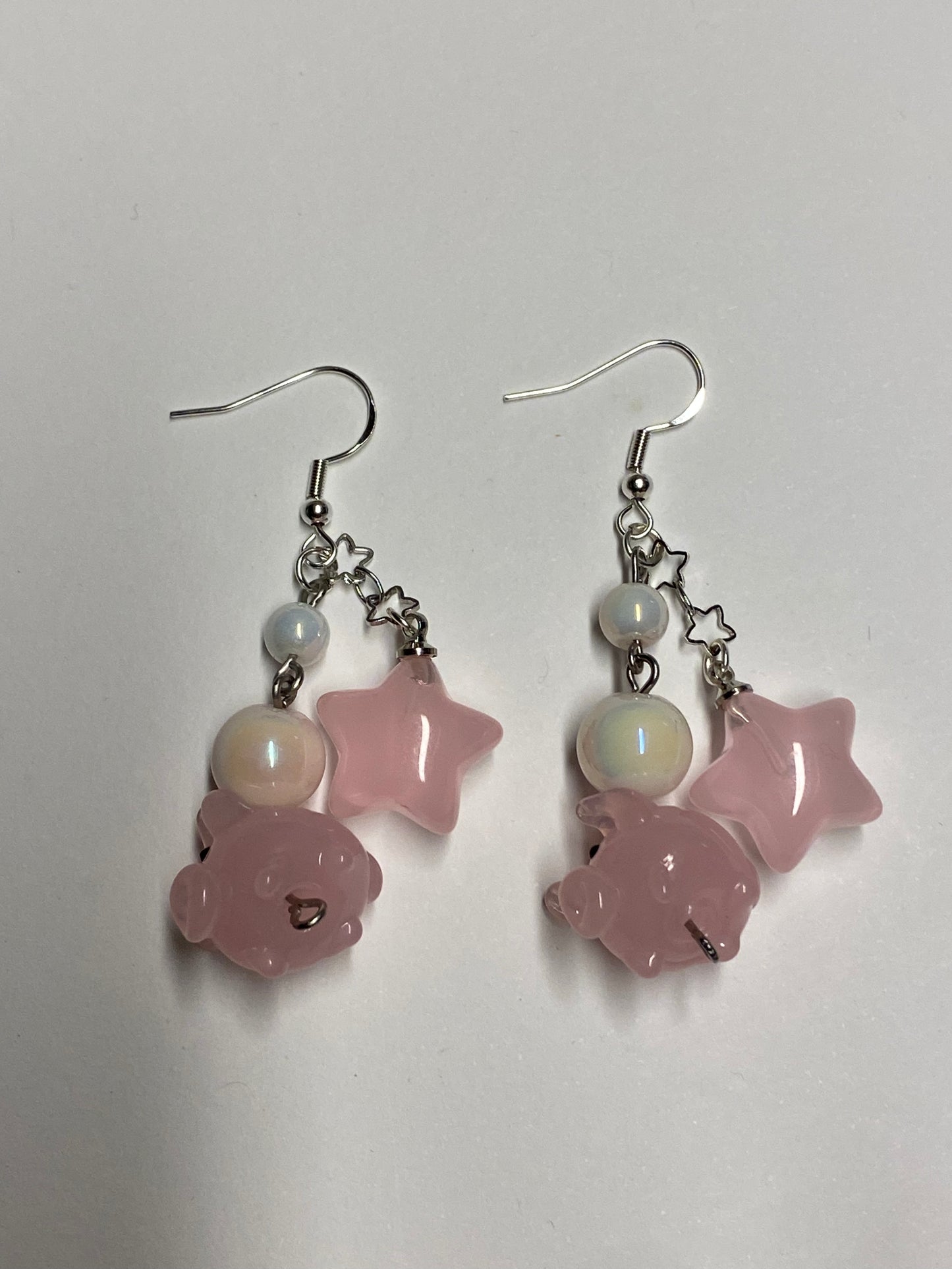 ‘Pink Star Piggy’ - Earrings