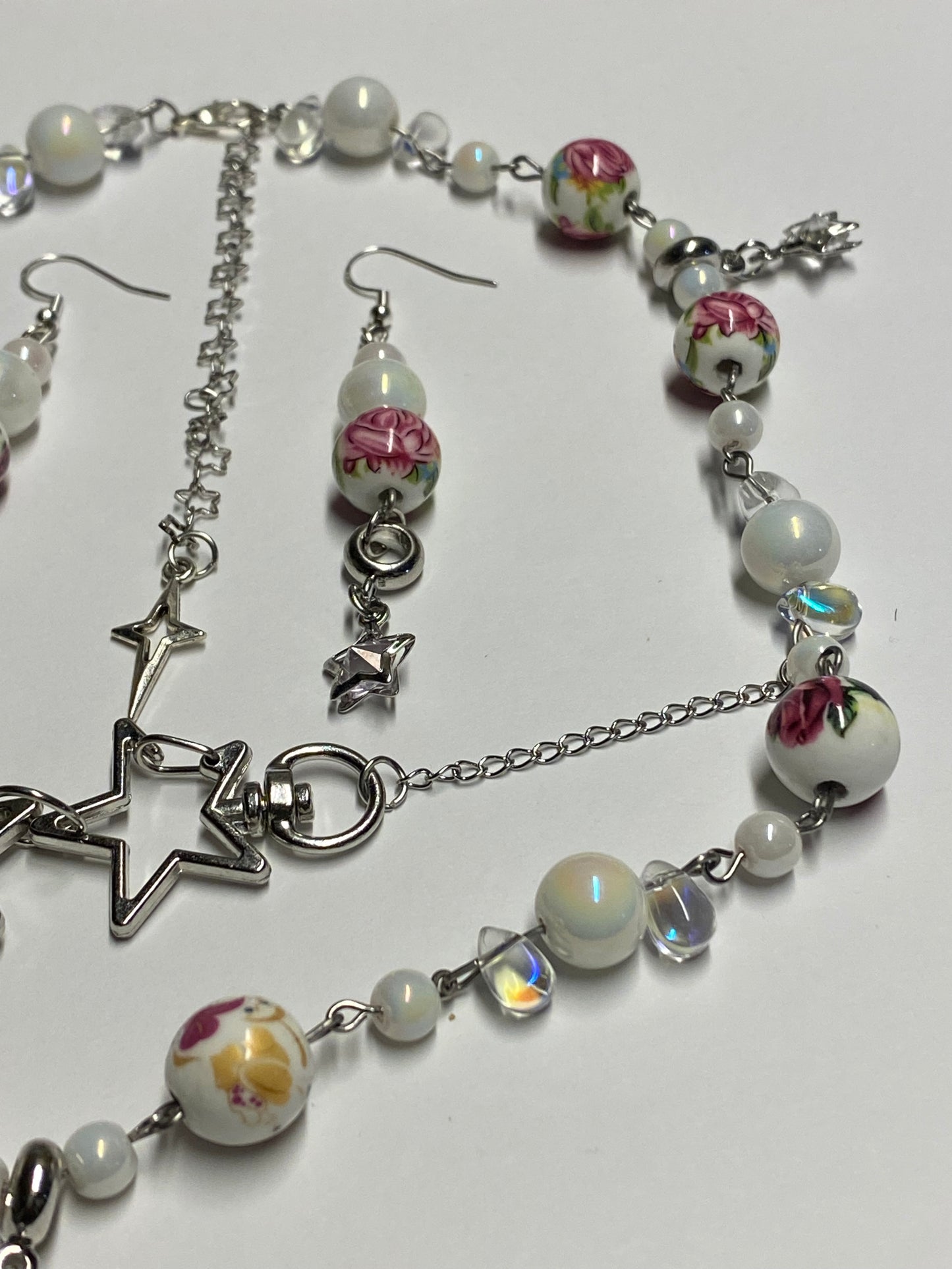 ‘Pink Star Teapot’ necklace set