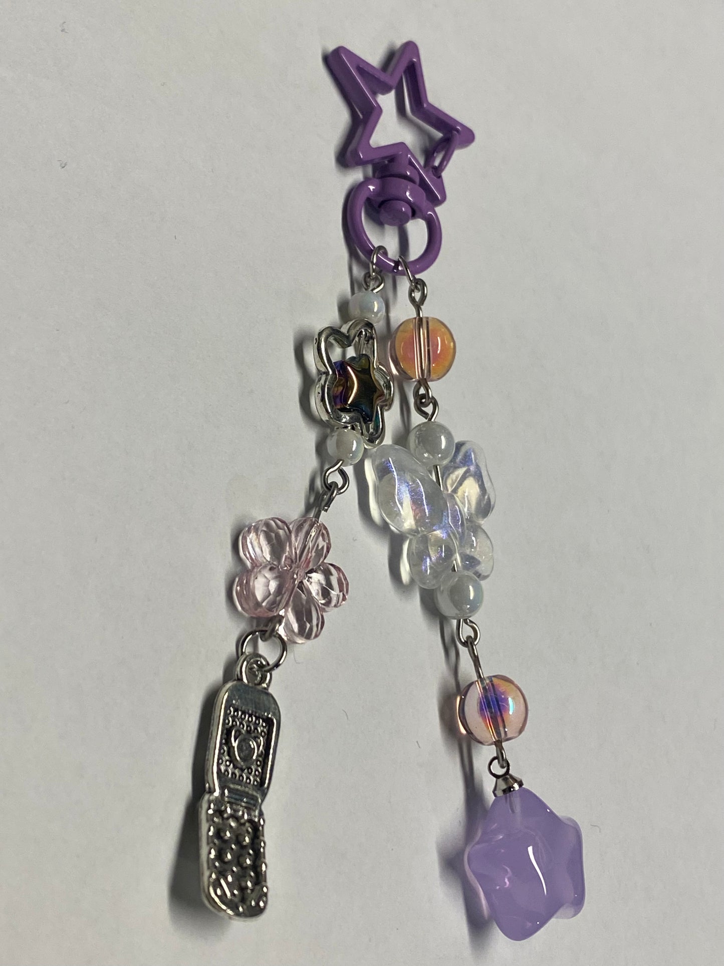 Purple Stars and more - Keychain