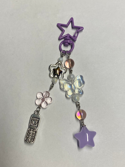 Purple Stars and more - Keychain