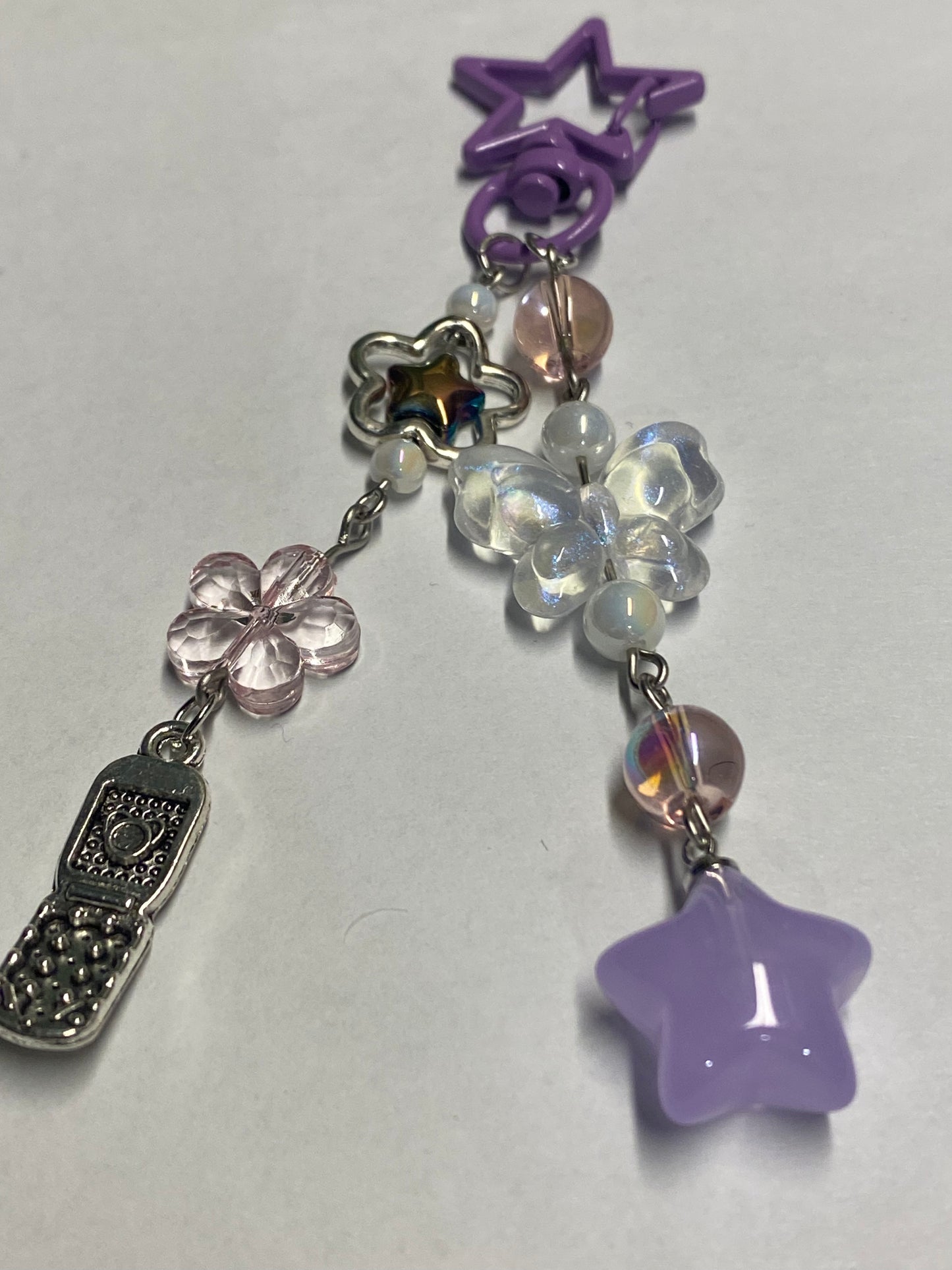 Purple Stars and more - Keychain