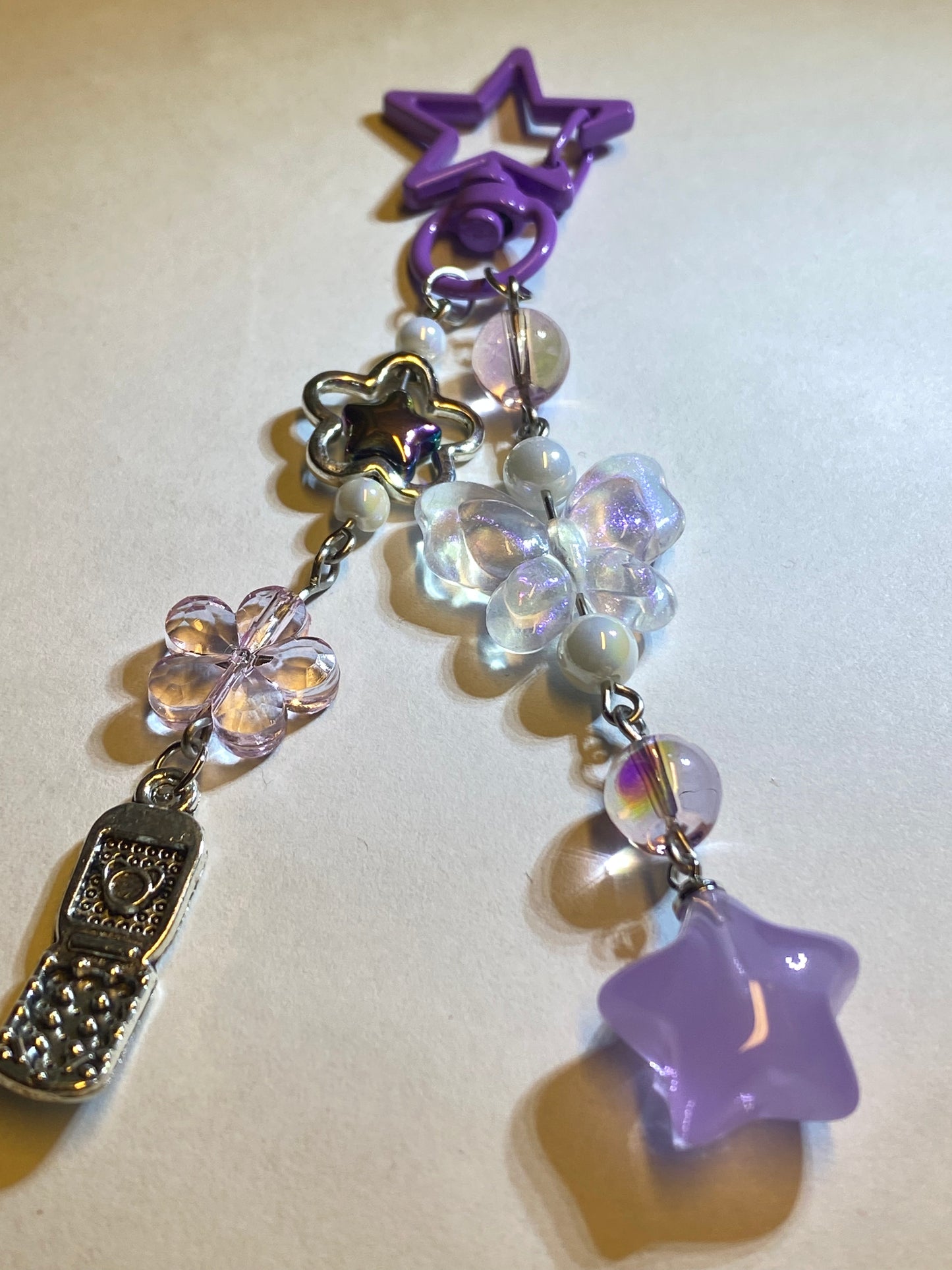 Purple Stars and more - Keychain